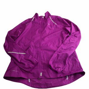 Nike Zip Rain Jacket Lightweight Fuchsia Pink L